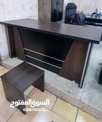  27 اثاث مكتبي مكتب مدير بعدة الوان بسعر خيالي مع جانبية بادراج وطاولة والتوصيل مجاني مكاتب ادارية