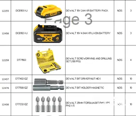  11 Dewalt Power tools and accessories