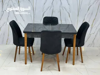  16 طاولة طعام 4 و 6 كرسي متوفر للبيع