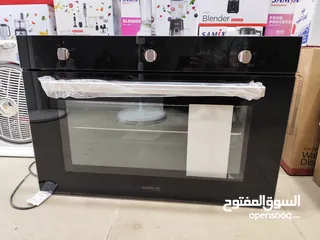  1 عرض نااار على فرن بلت ان سوبر شيف إيطالي لون اسود او لون سلفر 90 سم