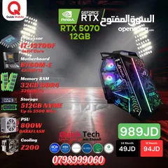  1 تجميعة جيمنج للألعاب و المونتاج بأفضل الاسعار بمعالج CORE I7 12TH RTX 5070 12G