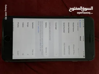  9 iPhone 8 plus 256GB( مش مغير فيه اشي)
