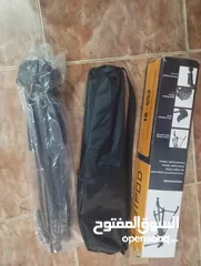  3 ترايبود ثلاثي موديل (TR_553) حامل للكاميرا والموبايل  للتصوير الفيديو والفوتوغرافي جديد وبالكرتونه.
