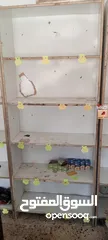  7 رفوف خشب سوبر ماركت