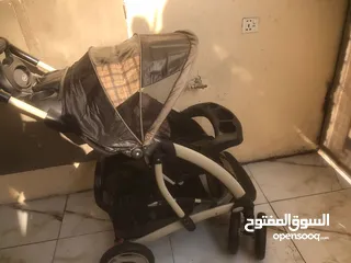  3 عربانه اطفال ماركه GRACO مع كرسي سياره استعمال قليل