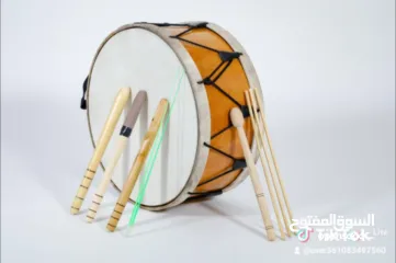  9 طبول للدبكات وزفات الاعراس شغل يدوي جلد طبيعي 100%