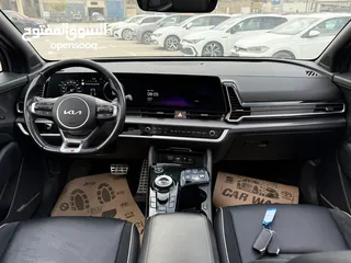  13 كيا سبورتاج GT Line ترخيص 2022 محرك 1600 هايبرد plug in/يقطع على الشحنه 65 كيلو متر  271 حصان