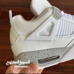  7 شوز إير جوردن 4 ريترو وايت أوريو shoes Air Jordan 4 Retro "White Oreo" sneakers  حذاء بوط سنيكرز