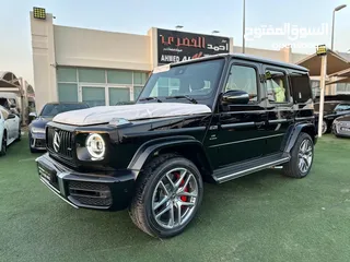  3 G-63 AMG موديل 2024 زيرو خليجي  اللون اسود مكانها بغداد