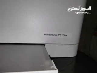  3 hp color laser mfp 178nw Printer  طابعة اتش بي  بحالة الوكاله بأقل من نصف السعر بداعي السفر
