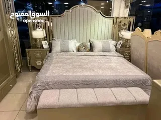  1 غرفة نوم ماستر فاخرة مصنوعة من أجود أنواع الخشب لاتيه 18 ملم، مطلية بدهان تركي عالي الجودة من نوع مي