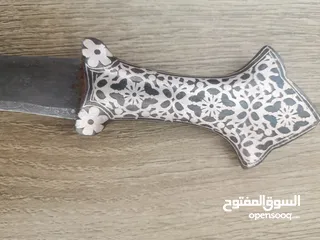  9 خنجر دمشقي مكحل فضه