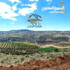  4 أرض مميزة للبيع على شارعين في أعلى قمة الكمشة - بإطلالة ساحرة