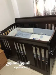  1 سرير أطفال