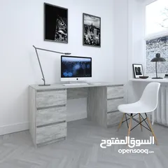  4 مكتب دراسة مميز قياس 150سم عمق 60سم بسعر مميز شامل التوصيل والتركيب متوفر بعدة الوان