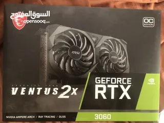  1 RTX 3060 12GB Msi ventus 2x