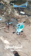  1 بسكليت اطفال مستعمل بحاجه لتثبيت المقعد