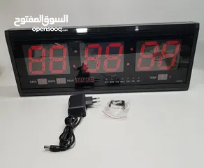  3 ساعة حائط رقمية قياس 48*19