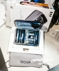  4 مايك بويا BOYA لا سلكي