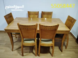  3 Well mainted 6 seat dining table