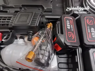  29 مضخة غسيل سيارات شحن مع  بطارية عدد (2) 48 فولت يضاف اجور توصيل