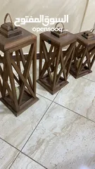  2 3 فوانيس خشب لغرفه جلوس