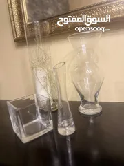  4 اطقم فازات زجاج