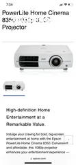  1 Epson LED HD projector