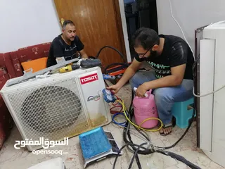  8 نصب و صيانة و تنضيف جميع السبالت و المكيفات موقعيآ بغداد فقط