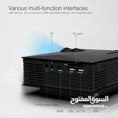  6 بروجيكتور مع ريموت وايفاي \ جهاز العرض المنزلي داتا شو Projector