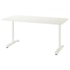  3 طاولات مكتب BEKANT - أبيض 160x80 سم و حجم 120x80 سم