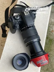  5 كاميرا كانون 800D توب نظافه للبيع مع عدستين