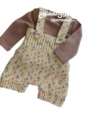  1 crochet baby romper