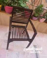  1 20 دينار للكرسي الواحد كراسي حديقة خارجي خشب زان ممتازين يوجد 12 كرسي مرج الحمام