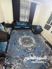  9 طقم كنت نفخ أمريكي 7 مقاعد لون بني وأزرق تركواز