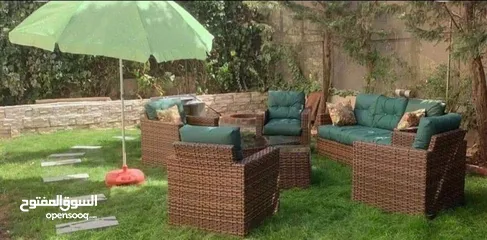  23 كنب رتان يتوفر خماسي 120 ويتوفر سباعي 170