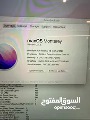 6 MacBook Air 13”  i5  RAM 8GB  SSD 128GB