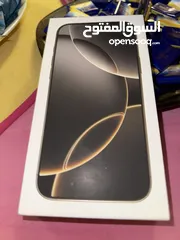  2 أيفون 16 برو ماكس 256 جيجا تيتانيوم الطبيعي ، وارد شرق اوسط.  iPhone 16 pro max 256 G/ Titanium