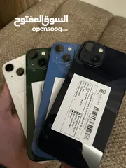  1 IPHONE 13 (128-256 gb) 82% - 94%                      أيفون 13 بطاريات عالية بحالة الوكالة