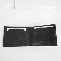  8 محفظة HUGO BOSS جلد طبيعي 100% جديده مميزة