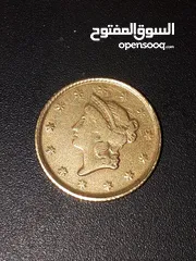  2 عمله واحد دولار امريكي عام 1852 مع حرف D  اقراء التفاصيل واذا عجبك السعر  مبروك على  صاحب النصيب