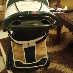  10 عرباية اطفال فاخرة 6 عجلات كبيرة مع كوت  .  baby stroller with coat