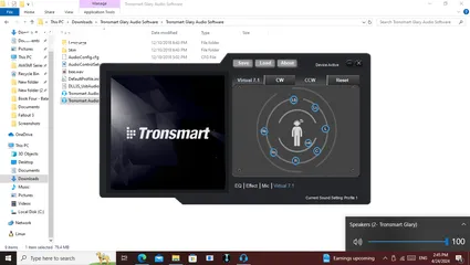  4 TRONSMART GLARY 7.1 usb سماعه جيمنج شغاله 100٪
