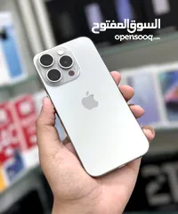  6 عرض خاص : iPhone 15 pro 256gb هاتف بحالة الوكالة بدون اي شموخ أو مشاكل مع ضمان و ملحقات و بأقل سعر