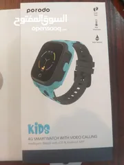  4 Kids Smart Watch - 4G Sim Card- GPS tracking - Whatsapp and Video Calling - Porodo Brand
