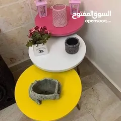  27 طاولات سرفيس 3 قطع ب 15 دينار  الاطقم pvc حراري  مقاوم للمي والرطوبه الخدوش ومكفولين  سارع بالطلب  .