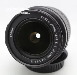  3 عدسة كانون 18-55 mm جديييدة