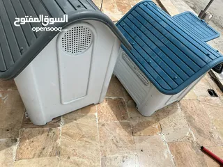  1 بيوت كلاب كبير وصغير