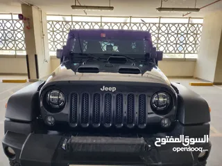  4 Jeep Wrangler Sahara 2015 model GCC spec. With so many off road lights.