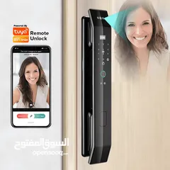  2 Smart door lock with built in camera and screen - Z14 - قفل باب ذكي سمارت - عدد لا محدود من المفايح